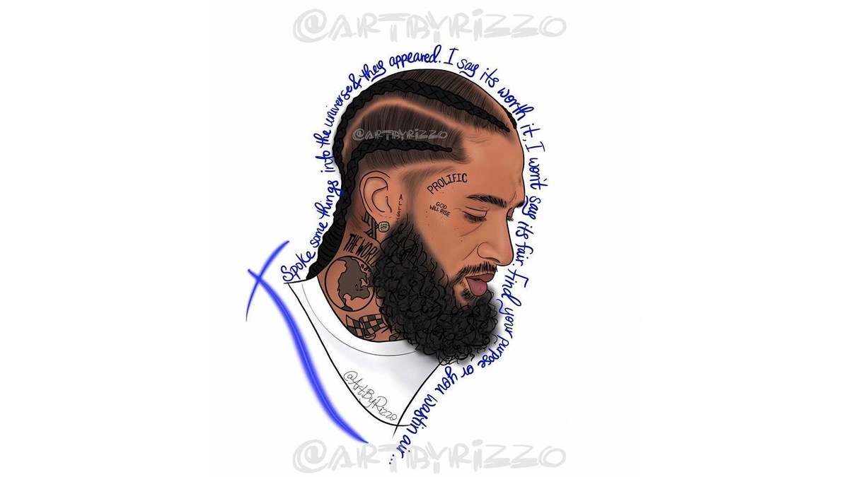 Black indie artist sees her artwork, a Nipsey Hussle portrait, sold by Walmart — without permission, she says