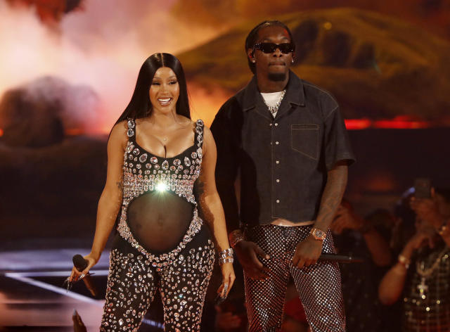 Cardi B reveals she’s pregnant during her BET Awards performance