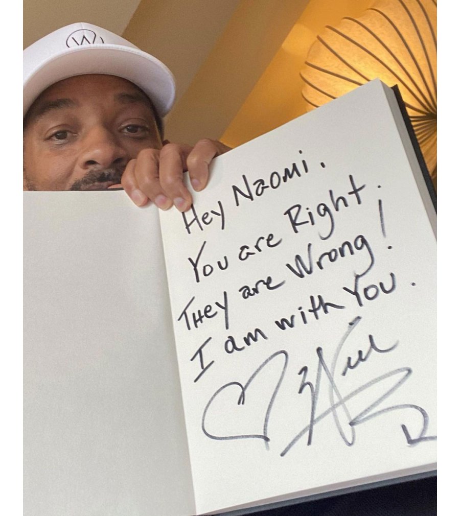 Mega Star Actor Will Smith Letter To Naomi Osaka